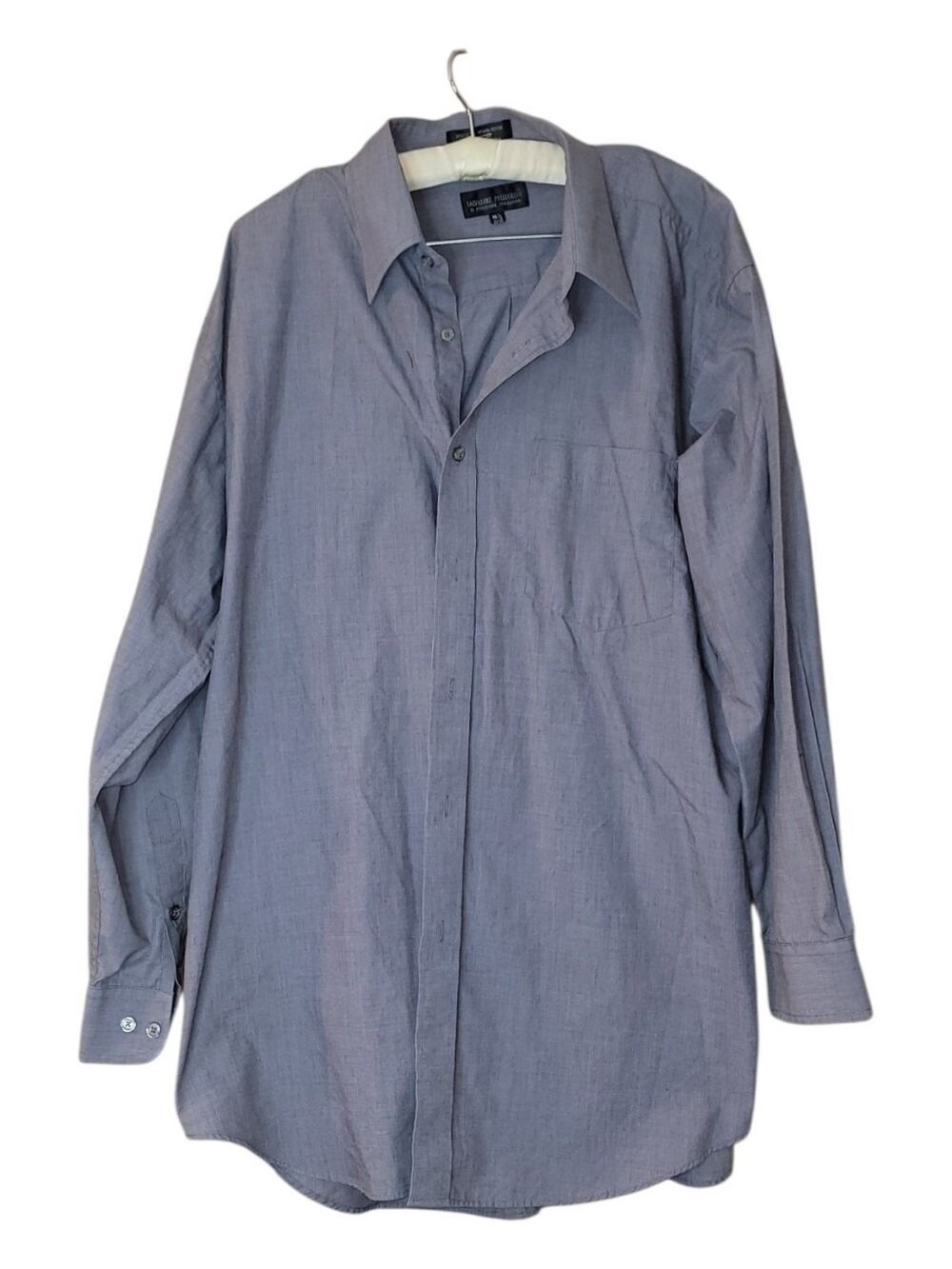Salvatore Pellegrino Gray Long Sleeved Button Down Shirt 16 1/2 32 33